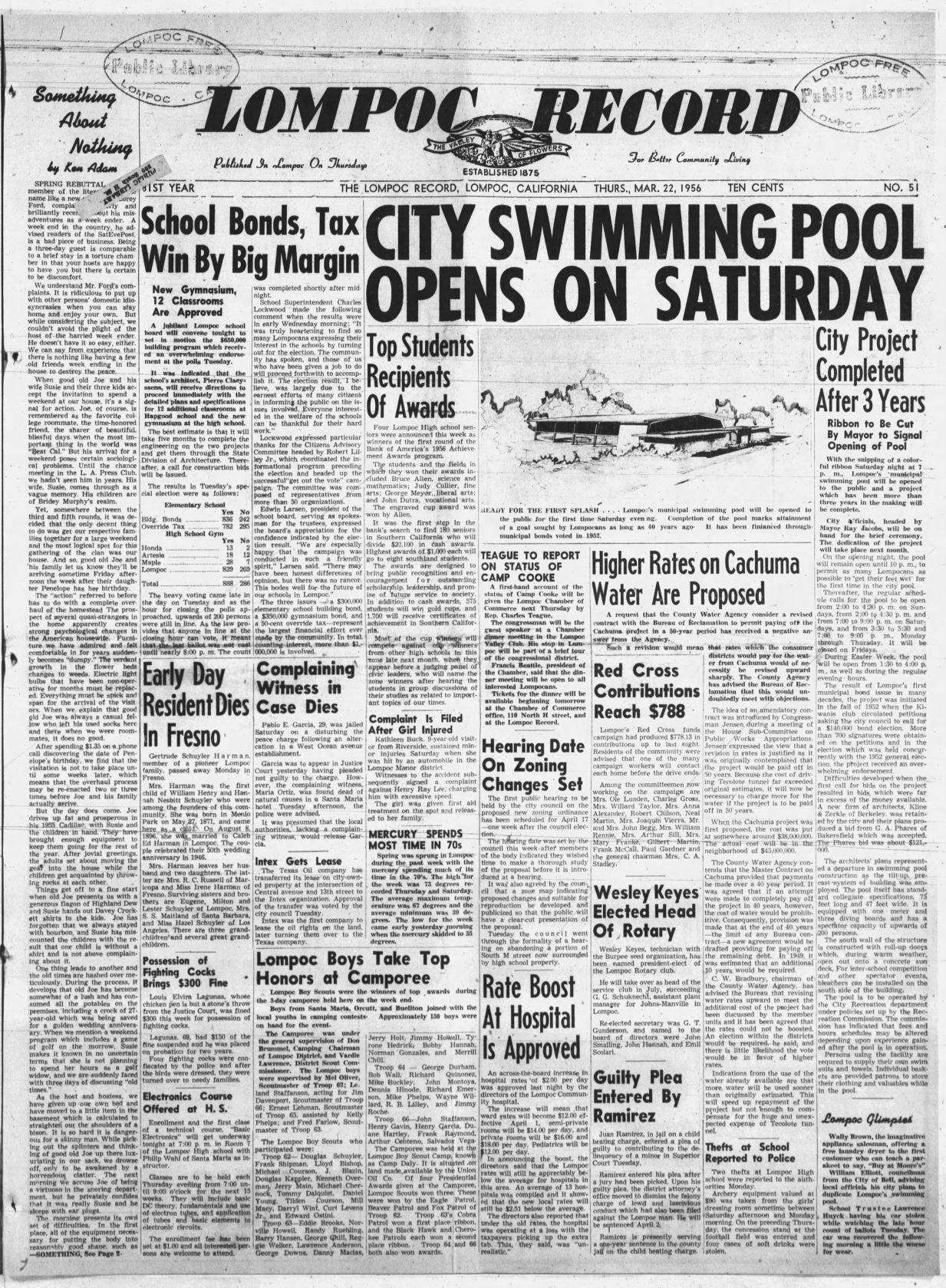 Lompoc Municpal Pool opens